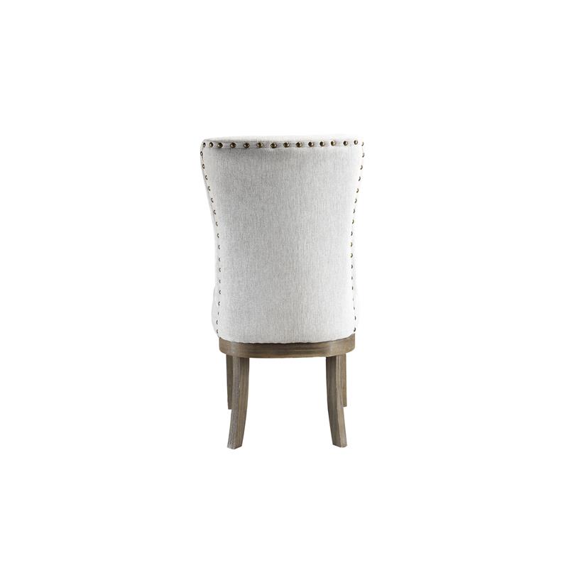 ACME Landon Side Chair in Gray Linen