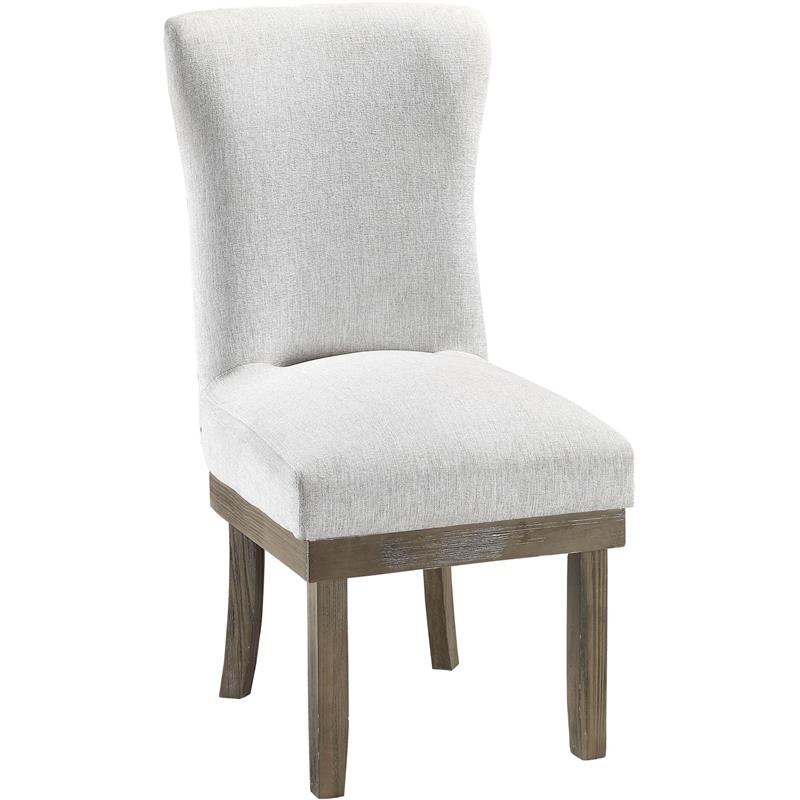 ACME Landon Side Chair in Gray Linen