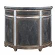 ACME Rahma Bar Table in Antique Ebony Top Grain Leather
