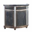 ACME Rahma Bar Table in Antique Ebony Top Grain Leather