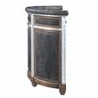 ACME Rahma Bar Table in Antique Ebony Top Grain Leather