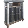 ACME Rahma Bar Table in Antique Ebony Top Grain Leather
