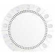 ACME Farai Glass Wall Decor in Mirrored and Faux Crystal Diamonds Inlay