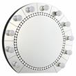 ACME Farai Glass Wall Decor in Mirrored and Faux Crystal Diamonds Inlay