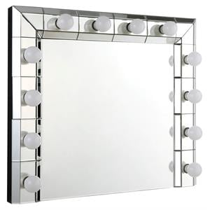 ACME Dominic Horizontal Rectangle Glass Wall Decor in Mirrored