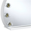 ACME Alma Domed Wooden Frame Accent Mirror with Lighting in White