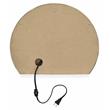 ACME Alma Domed Wooden Frame Accent Mirror with Lighting in White