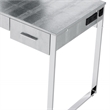 ACME Myles Vanity Set with USB Port in Antique White and Chrome Metal