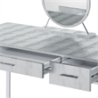 ACME Myles Vanity Set with USB Port in Antique White and Chrome Metal