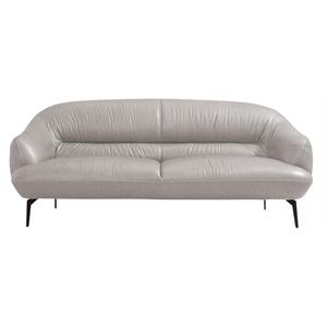 ACME Leonia Upholstery Loveseat with Sloped Arms in Taupe Leather