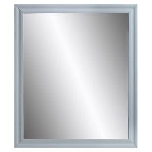 ACME Gaines Rectangle Wooden Frame Mirror in Gray High Gloss