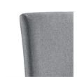ACME Lanton Side Chair in Gray Linen Fabric and Antique White