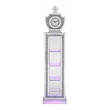 ACME Noralie Wood Frame Grandfather Clock with LED in Mirrored and Faux Diamonds