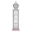 ACME Noralie Wood Frame Grandfather Clock with LED in Mirrored and Faux Diamonds