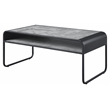 ACME Raziela Wooden Storage Coffee Table in Concrete Gray and Black