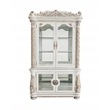 ACME Vendome Curio Cabinet with 2 Glass Doors in Antique Pearl Finish