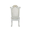 ACME Vendome Faux Leather Upholstered Side Chair in  Antique Pearl