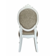ACME Versailles Dining Side Chair in PU & Bone White (Set of 2)
