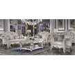 ACME Vendome Rectangular Wooden Coffee Table with Bottom Shelf in Antique Pearl