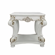 ACME Vendome Wooden End Table with Bottom Shelf in  Antique Pearl Finish