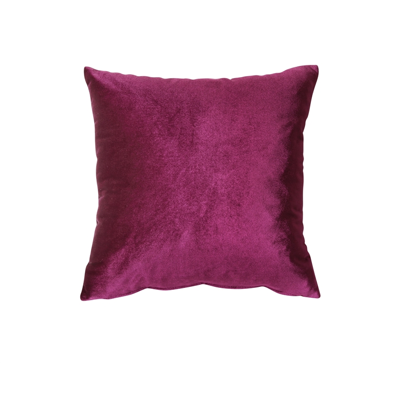 ACME Heibero Velvet Tufted Sofa with 2 Pillows in Burgundy