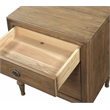 ACME Inverness Wood Nightstand with 3 Drawers in Reclaimed Oak
