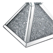 ACME Noralie Square End Table in Mirrored and Faux Diamonds