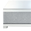 ACME Mallika Rectangular Coffee Table in Mirrored and Faux Crystals