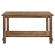ACME Martha II Rectangular Wooden Counter Height Table in Weathered Oak