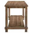 ACME Martha II Rectangular Wooden Counter Height Table in Weathered Oak