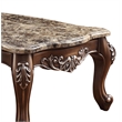 ACME Latisha Rectangular Wooden Coffee Table in Marble and Antique Oak