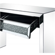 ACME Noralie Faux Diamonds Inlay Console Table with Drawer in Mirrored