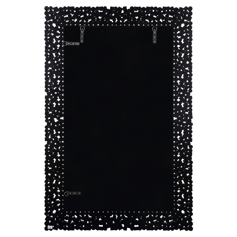 ACME Kachina Rectangular Wall Decor in Mirrored and Faux Gems