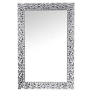ACME Kachina Rectangular Wall Decor in Mirrored and Faux Gems