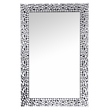ACME Kachina Rectangular Wall Decor in Mirrored and Faux Gems