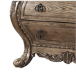 ACME Ragenardus Wood Nightstand with 3 Drawers in Vintage Oak