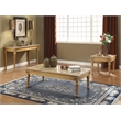 ACME Daesha Rectangular Marble Top Coffee Table in Antique Gold