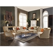 ACME Daesha Rectangular Marble Top Coffee Table in Antique Gold