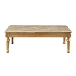 ACME Daesha Rectangular Marble Top Coffee Table in Antique Gold