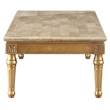 ACME Daesha Rectangular Marble Top Coffee Table in Antique Gold