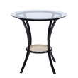 ACME Frydel 3-Piece Wooden Tapered Leg Table and Chairs Set in Black