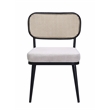 ACME Frydel 3-Piece Wooden Tapered Leg Table and Chairs Set in Black