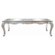ACME Bently Mirror Top and Wooden Frame Dining Table in Beige