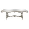 ACME Bently Wooden Double Pedestal Dining Table in Champagne Gold