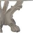 ACME Dresden Round Wooden Top Dining Table with Pedestal Base in Bone White