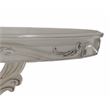 ACME Dresden Round Wooden Top Dining Table with Pedestal Base in Bone White