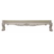 ACME Furniture Dresden Upholstered Faux Leather Chaise with Tight Seat in White