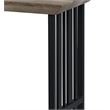 ACME Furniture Zudora Rectangular Wood & Metal Sofa Table in Antique Oak/Black