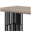 ACME Furniture Zudora Rectangular Wood & Metal Dining Table in Antique Oak/Black