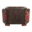 ACME Furniture Brancaster Upholstered Leather Loveseat in Antique Slate/Brown